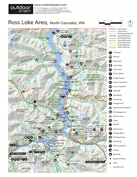 Ross Lake Camping Map Ross Lake via Diablo Lake | Outdoor Project