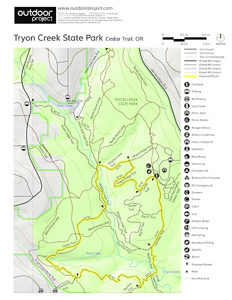 Tryon Creek State Park Cedar Trail Hike Outdoor Project 9306