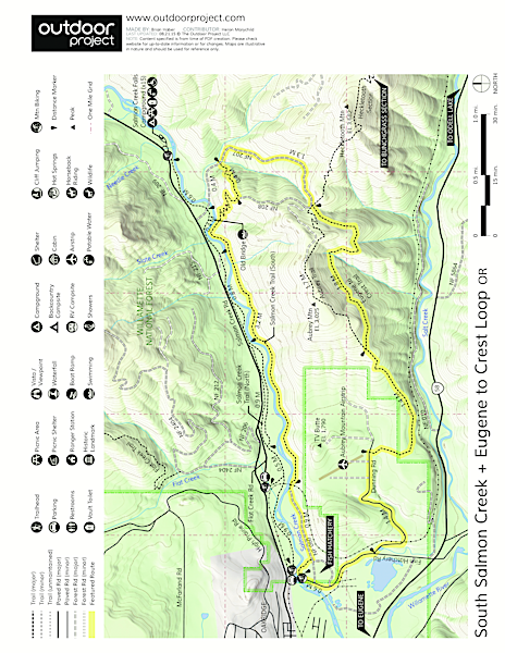 South Salmon Creek Trail and Eugene to Crest Trail Loop | Outdoor Project