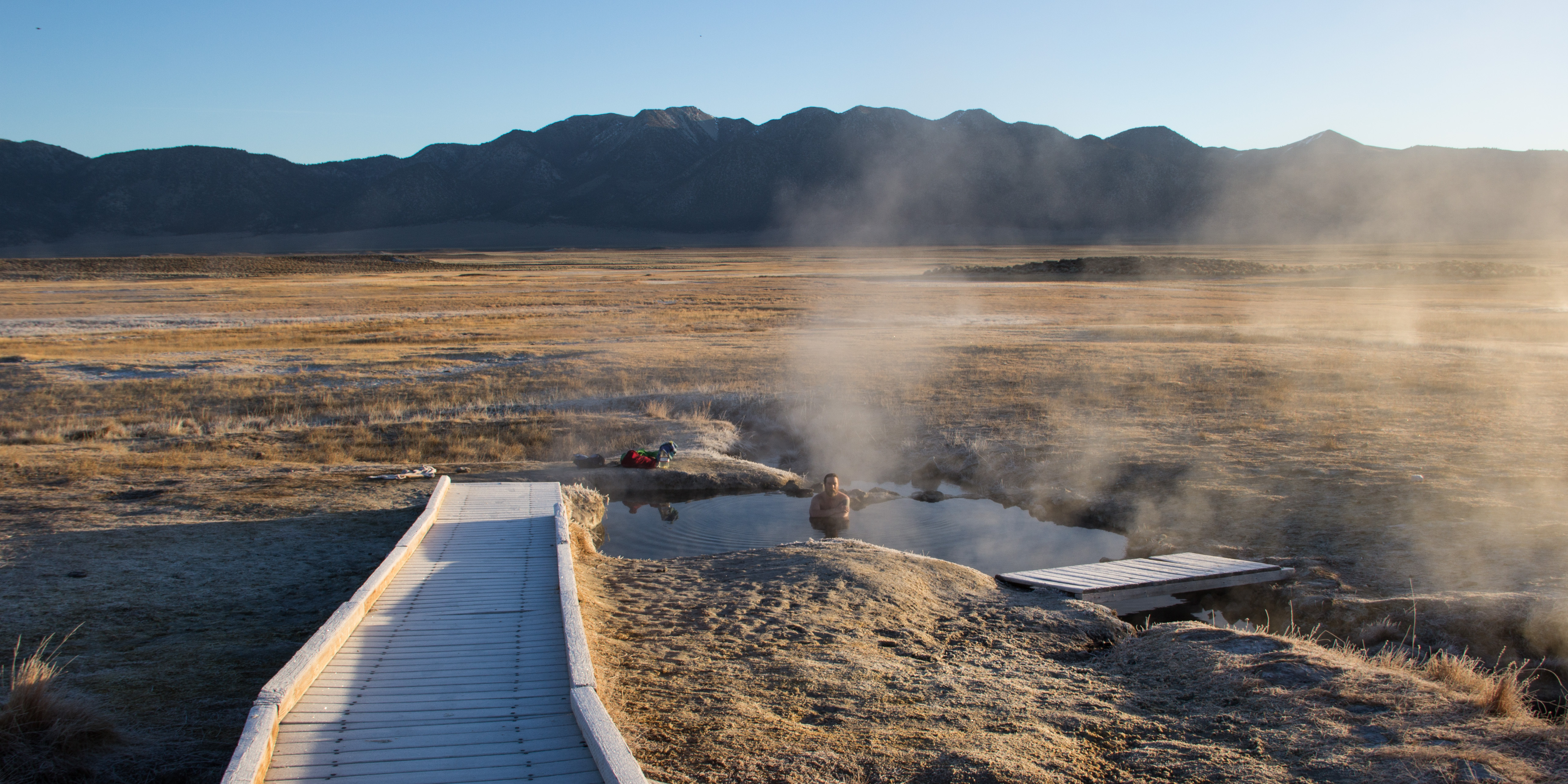 Wild Willy's Hot Springs - floating in California