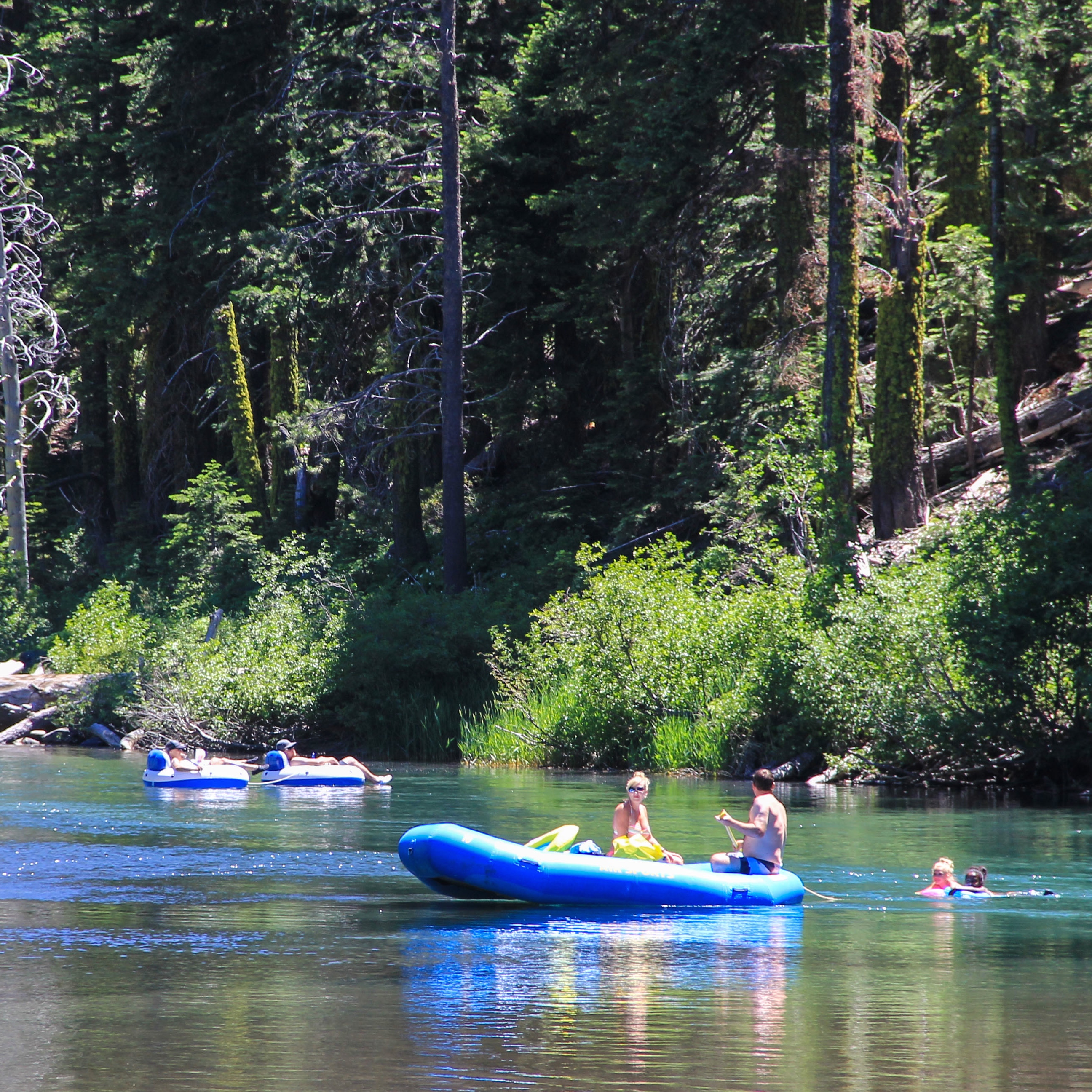 Truckee River Float - Lake Tahoe - floating in California