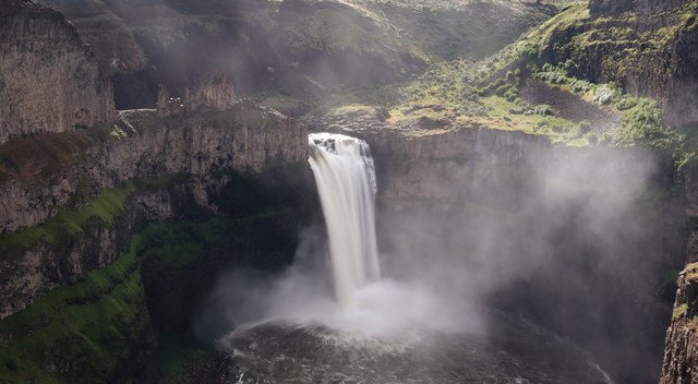 Driving to the beautiful and unblemished Palusa Waterfall