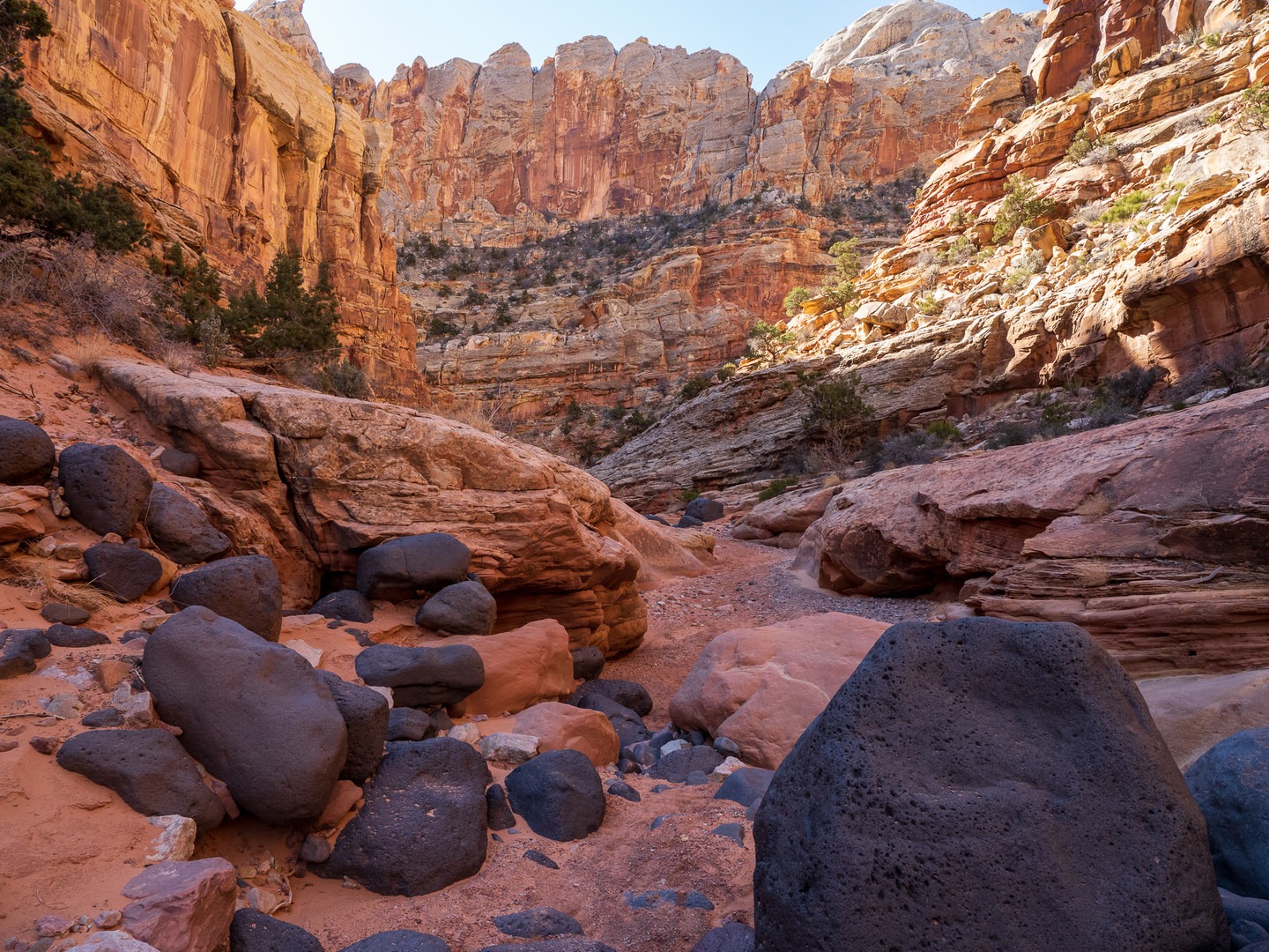 Capitol Reef National Park: Chimney Rock Canyon to Pleasant Creek