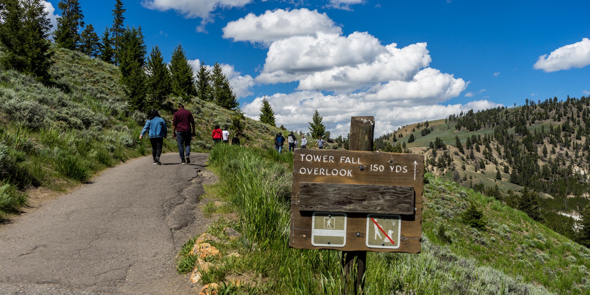 Tower falls 2025 hike yellowstone