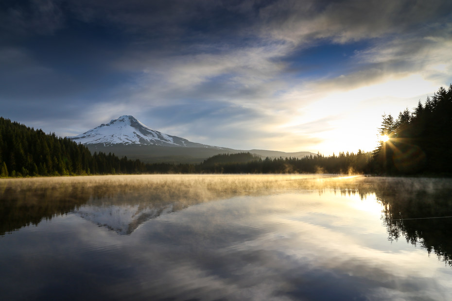 Trillium Lake - Mount Hood National Forest - paddling in Oregon